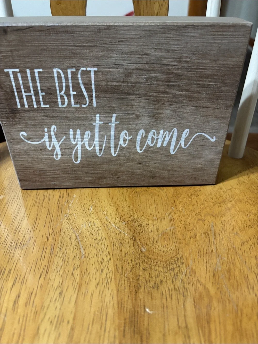 Rustic Brown Wood Wall Sign - 